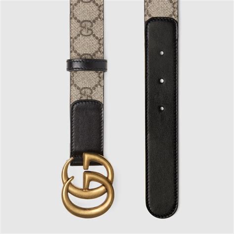 grandezza della fibbia gucci sulla cinta di 4 cm|Gucci Cintura GG con fibbia rettangolare.